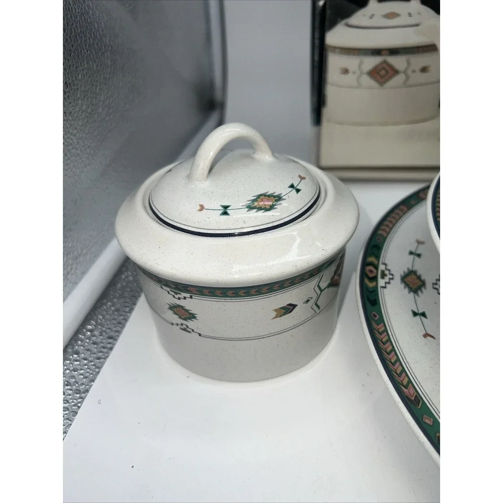 Studio Nova Adirondack Y2201 Sugar and Creamer‎  Buffet Platter Bowl Set